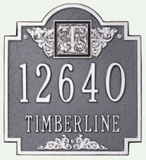standard monogram personalized plaque by whitehall