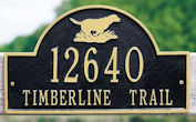 Personalized retriever arch address plaque