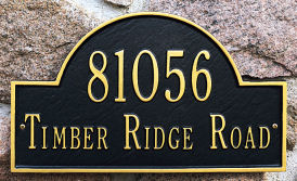 arched marker plaque