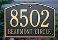 Cape Charles Personalizaed Address Plaque