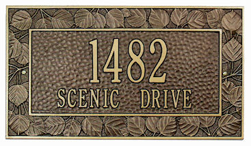 aspen decorative plaque