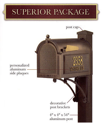 whitehall mailbox superior package