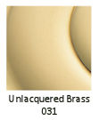 Baldwin Hardware Unlacquered Brass Finish 031