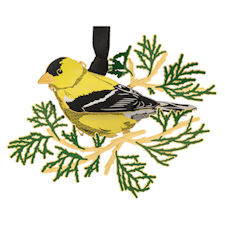 Goldfinch Christmas Ornament