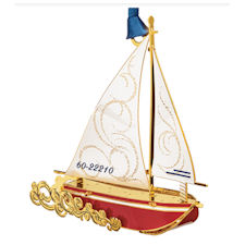 Sloop Christmas Ornament