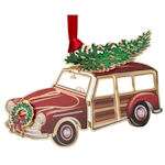 #61342 Woodie Station Wagon Christmas Ornament