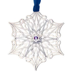 Elegant Snowflake Christmas Ornament