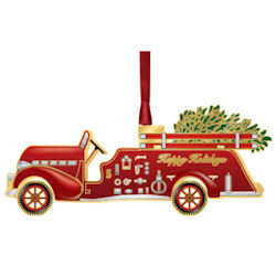 Fire Truck Christmas Ornament