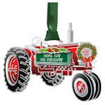 #62665 Holiday Tractor Christmas Ornament