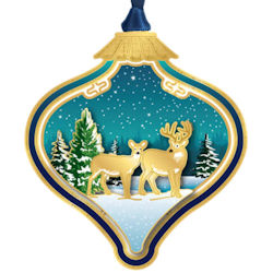 Winterscape Bulb Christmas Ornament