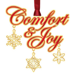 Comfort & Joy Christmas Ornament