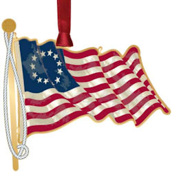 Betsy Ross Flag Christmas Ornament