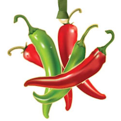 Chili Peppers Christmas Ornament