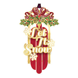 Let It Snow Sled Ornament