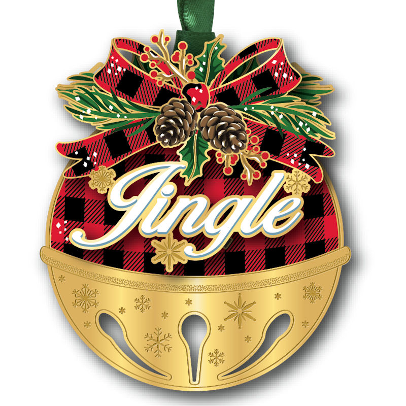 Jingle Bell Christmas Ornament Handcrafted in the USA 63619