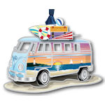 #63630 Coastal Van Christmas Ornament