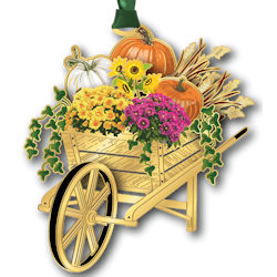 Autumn Pumpkins Christmas Ornament