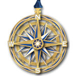 #63706 Compass Christmas Ornament