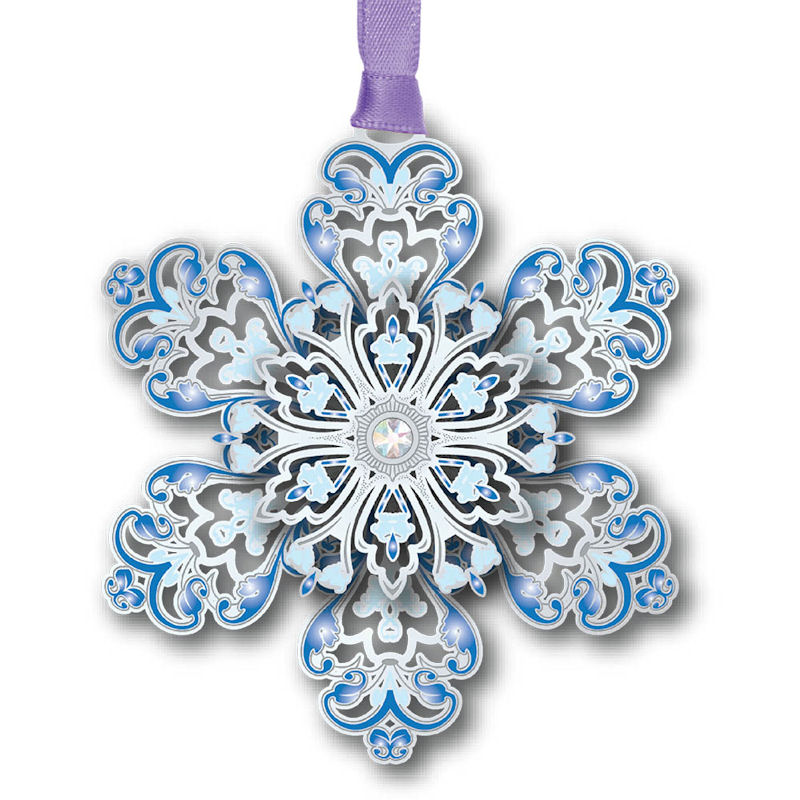 Magnificant Snowflake Christmas Ornament Handcrafted in the USA 64863