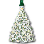 #64882 White Christmas Tree Ornament