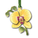 #64932 Orchid Ornament