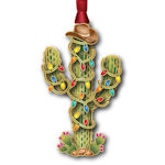 #64939 Cowboy Cactus Ornament