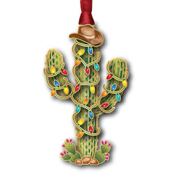 Cowboy Cactus Ornament