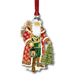 #66470 Vintage Santa Christmas Ornament