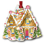 #67693 Gingerbread House Christmas Ornament