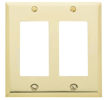 baldwin square bevel double GFCI switch plate