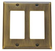 baldwin square bevel double GFCI switch plate