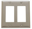 baldwin square bevel double GFCI switch plate