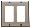 baldwin square bevel double GFCI switch plate