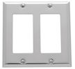 baldwin square bevel double GFCI switch plate