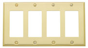 baldwin square bevel quad GFCI switch plate