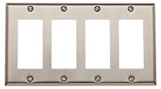 baldwin square bevel quad GFCI switch plate