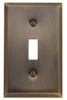 baldwin square bevel single toggle switch plate