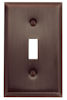 baldwin square bevel single toggle switch plate