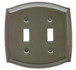 baldwin colonial double toggle switch plate