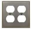 baldwin square bevel double duplex switch plate