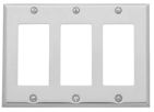 Baldwin square beveled edge triple GFCI switch plate
