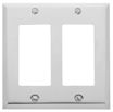 Baldwin square beveled edge double GFCI switch plate