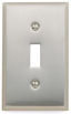 Baldwin square beveled edge single toggle switch plate