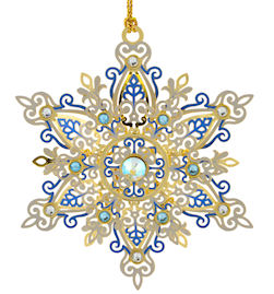 Shimmering Snowflake Christmas Ornament