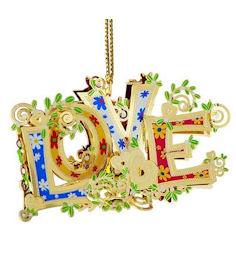 Love 3D Christmas Ornament