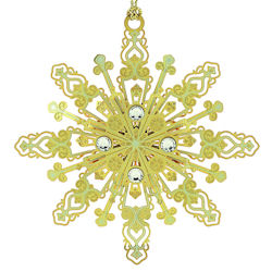 Radiant Snowflake Christmas Ornament