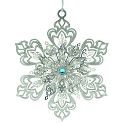 Dazzling Snowflake Christmas Ornament