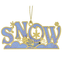 Snow Christmas Ornament