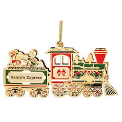 Christmas Train Ornament Handcrafted in the USA #58274