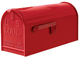Janzer gloss red mailbox
